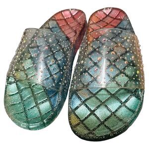 Mudd Claudia Clear Pool Slide Sandals women size:9